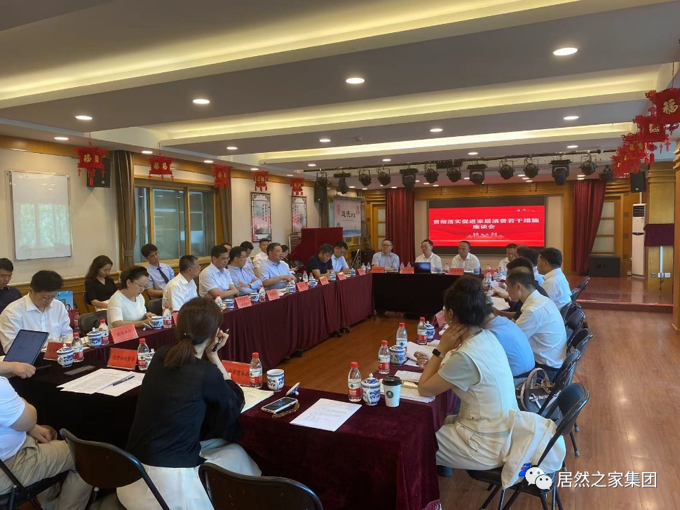 汪林朋董事长出席商务部贯彻落实增进家居消耗若干步伐座谈会